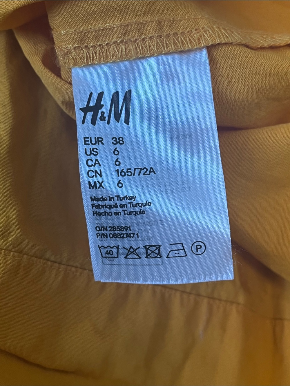 H&M Mustard Yellow Midi Skirt - Picture 4 of 5